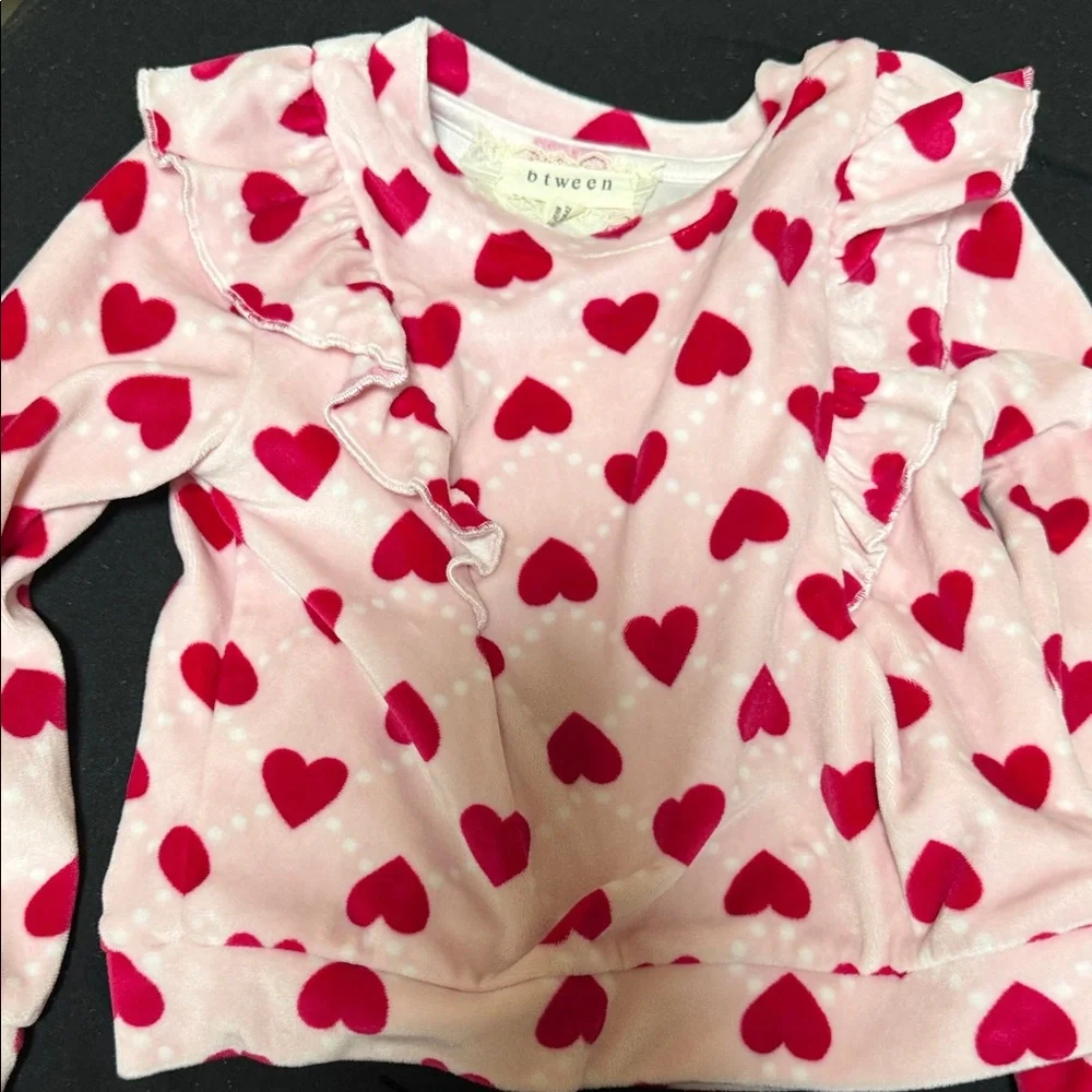 Pink Heart Kids Matching Set